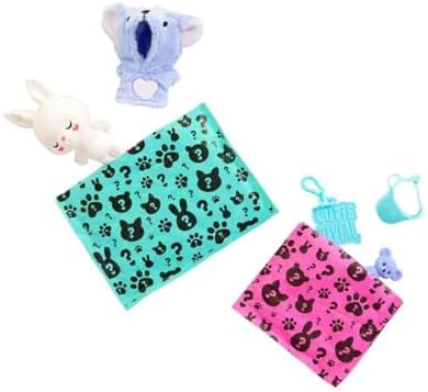 Barbie Cutie Reveal Animal Costume-Themed Pet with 5 Surprises Including Mini Pet Color