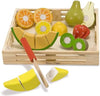 Melissa & Doug Melissa Doug Cutting Fruit Set 18pcs Wooden Play Food Set 1 Scratch Art