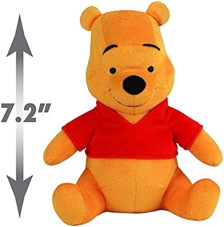 Disney 7.2-inch Winnie the Pooh Beanbag Plush Super Fabric for Ages 2 Up by Just Play