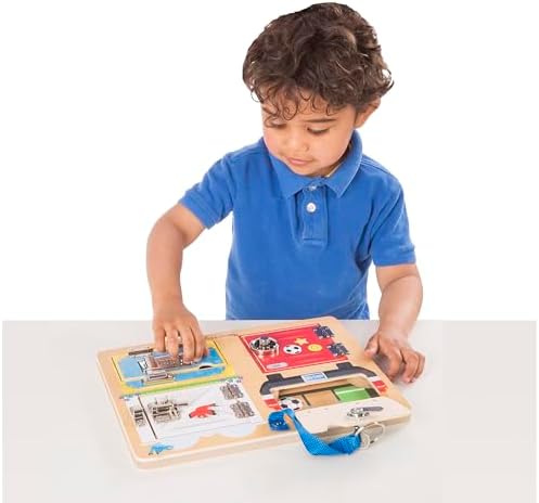 Melissa & Doug Melissa Doug Locks and Latches Board Wooden Educational Toy