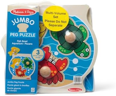 Melissa & Doug Melissa Doug Wooden Jumbo Peg Puzzle