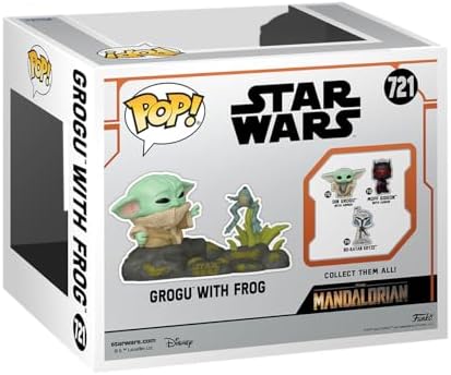 Funko POP Deluxe Star Wars The Mandalorian - Din Grogu The Child Baby Yoda with Froga - Collectable Vinyl Figure