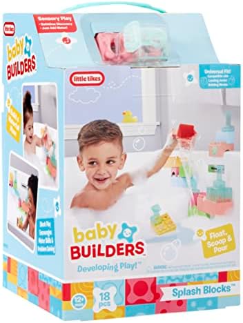 Little Tikes Baby Builders - Splash Blocks First Blocks for Babies and Toddlers Easy to