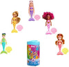 Barbie Color Reveal Rainbow Mermaid Series Chelsea Doll with 6 Surprises Color Change and