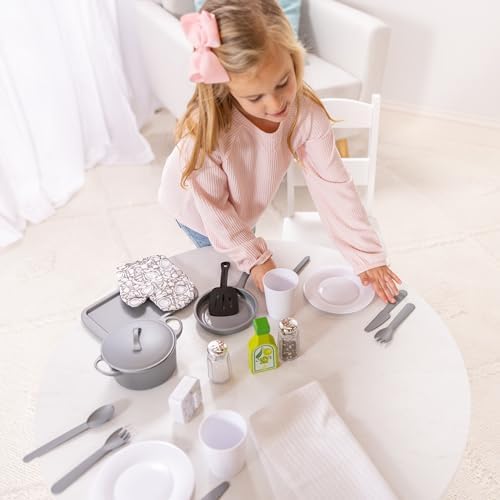 Melissa & Doug Melissa Doug 22-Piece Play Kitchen Set - Utensils Pot Pans and More White