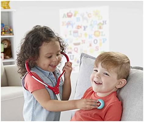 Fisher-Price Preschool Pretend Play Medical Kit 7-Piece Doctor Bag for Ages Years