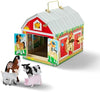 Melissa & Doug Melissa Doug Latches Barn Toy Sensory Activity Doors And Locks Toy Farm