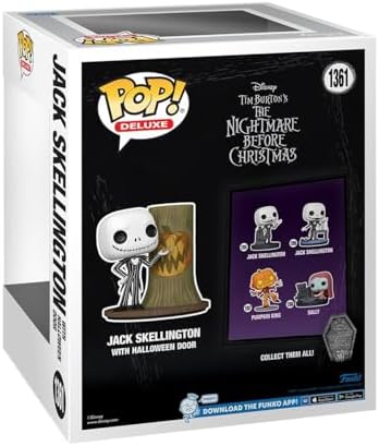 Funko POP Deluxe Disney The Nightmare Before Christmas 30th - Jack Skellington with H.Town Door - Disney The Nightmare Before Christmas - Collectable Vinyl Figure
