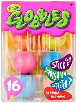 Crayola Globbles Fidget Toy 6ct Sticky Stress Ball Calming Sensory for Stress Relief
