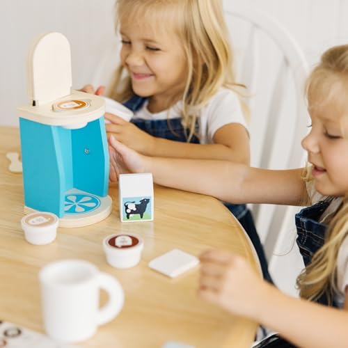 Melissa & Doug Melissa Doug 11-Piece Brew and Serve Wooden Coffee Maker Set - Play
