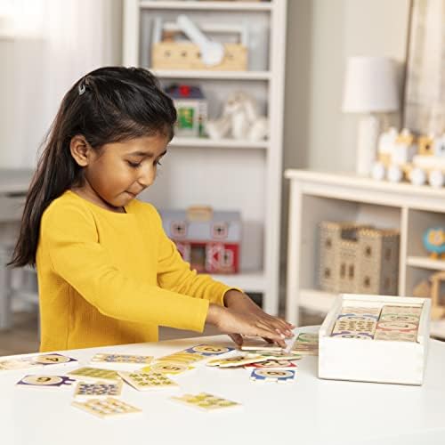Melissa & Doug Melissa Doug Self-Correcting Wooden Number Puzzles With Storage Box 40 pcs