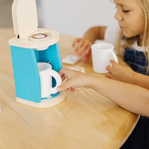 Melissa & Doug Melissa Doug 11-Piece Brew and Serve Wooden Coffee Maker Set - Play
