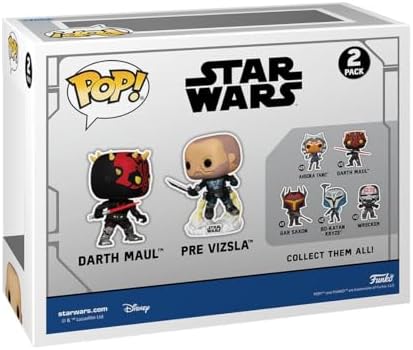 Funko Pop Star Wars Clone Wars Darth Maul vs Pre Vizsla 2-Pack
