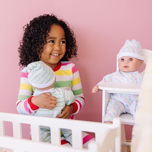 Melissa & Doug Melissa Doug Mine to Love Twins Sebastian Sofia 15 Medium Skin-Tone Boy and Girl Baby Doll