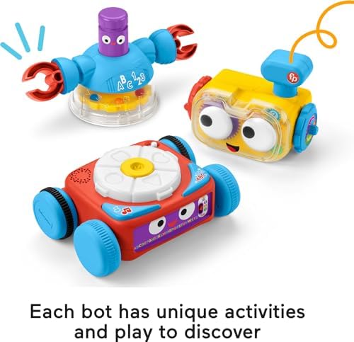 Fisher-Price Baby Toddler Preschool Toy 4-in-1 Learning Bot with Music Lights Smart