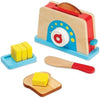 Melissa & Doug Melissa Doug Bread and Butter Toaster Set 9 pcs - Wooden Play Food and