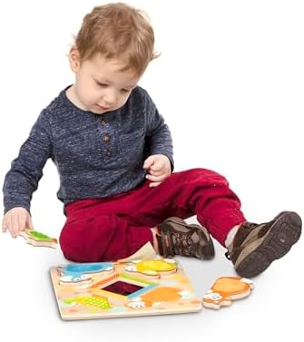 Melissa & Doug Melissa Doug First Play Wooden Touch and Feel Puzzle