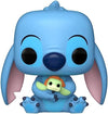 Funko Lilo Stitch POP Disney Stitch Vinyl Figure 1353 with Turtle Gold