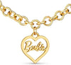 Barbie Round Link Heart Necklace