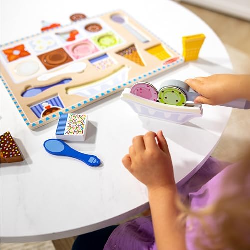Melissa & Doug Melissa Doug Ice Cream Wooden Magnetic Puzzle