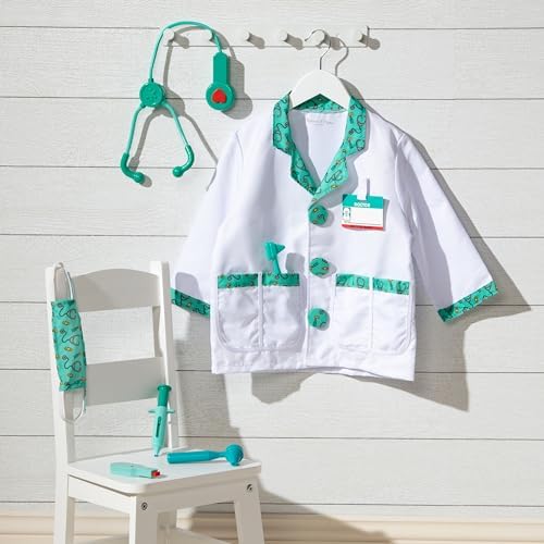 Melissa & Doug Melissa Doug Doctor Role Play Costume Dress-Up Set 7 pcs
