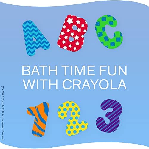Crayola My First Crayola Bath Time Play Learn Foam Set Bath Letters and Numbers for