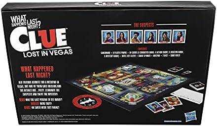 Hasbro Clue Lost in Vegas Board Game The Classic Whodunnit Parody Mystery Game