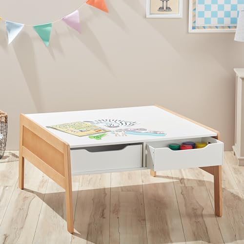 Melissa & Doug Melissa Doug Furniture Wooden Art Activity Table with Bins Wooden Activity