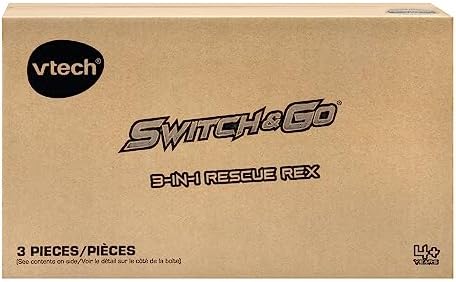 VTech Switch and Go 3-in-1 Rescue Rex Frustration Free Packaging