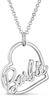 Barbie Script Heart Necklace