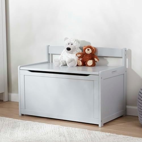 Melissa & Doug Melissa Doug Wooden Toy Chest - Light Wood Furniture for Playroom Blonde
