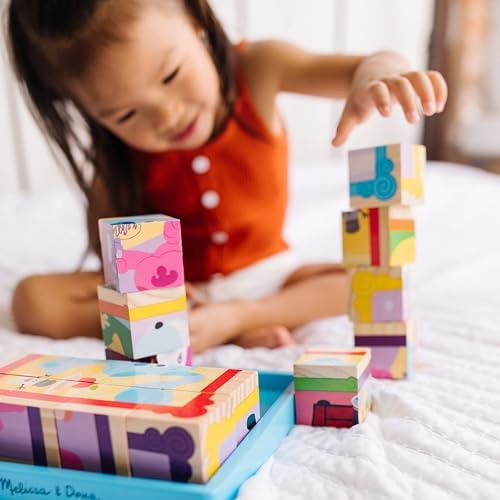 Melissa & Doug Melissa Doug Blue's Clues You Wooden Cube Puzzle 16 Pieces