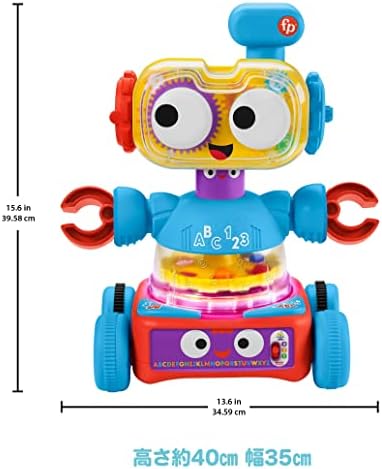 Fisher-Price Baby Toddler Preschool Toy 4-in-1 Learning Bot with Music Lights Smart