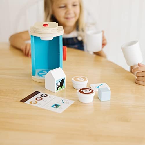 Melissa & Doug Melissa Doug 11-Piece Brew and Serve Wooden Coffee Maker Set - Play