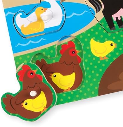 Melissa & Doug Melissa Doug Pets Wooden Peg Puzzle 8 pcs