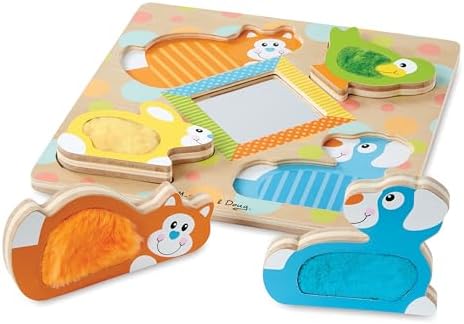 Melissa & Doug Melissa Doug First Play Wooden Touch and Feel Puzzle