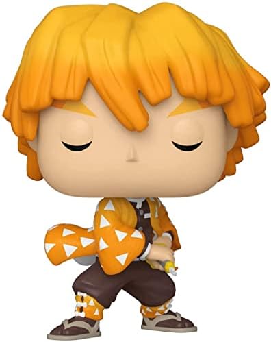 Funko POP Demon Slayer - Zenitsu Agatsuma Pop Vinyl Figure Bundled with Compatible Pop
