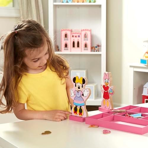 Melissa & Doug Melissa Doug Disney Minnie Mouse and Daisy Duck Magnetic Dress-Up Wooden Doll