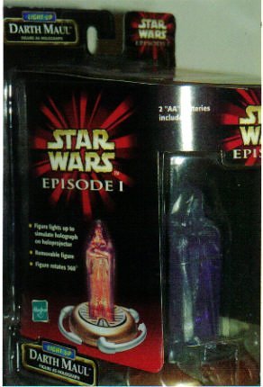 Star Wars Episode 1 Deluxe Holographic Light-Up Darth Maul Action Figure