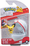 Pokemon PKW2659 - Clip'n'Go Pokeball - Pichu Premier Ball Official Pokeball with Detailed