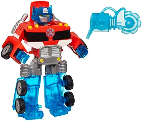 Transformers Rescue Bots Energize Optimus Prime 7-Inch Action Figure Converting Robot Toy