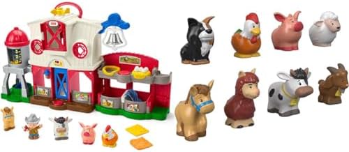 Fisher-Price Little People Toddler Farm Animal Friends 8-Piece Figure Set for Pretend