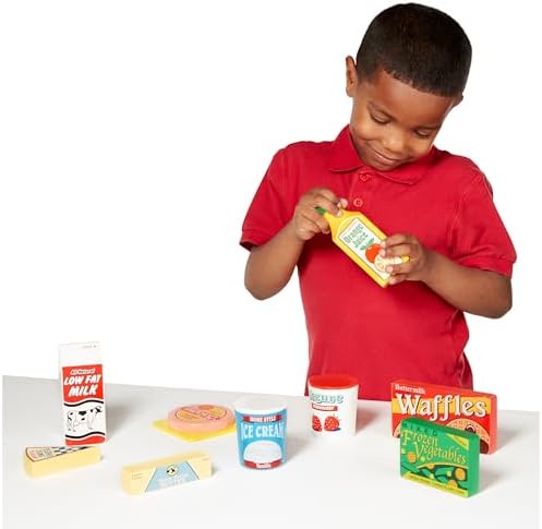 Melissa & Doug Melissa Doug Fridge Food Wooden Play Food Set - 9 Pieces Pretend Play