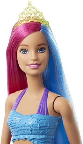 Barbie Dreamtopia Mermaid Doll with Pink Blue Hair Tail Plus Tiara Accessory