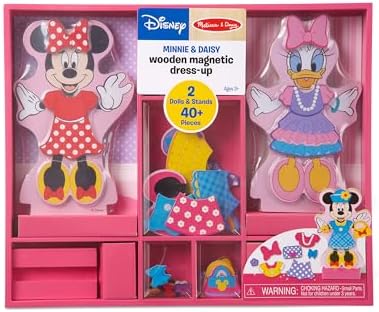 Melissa & Doug Melissa Doug Disney Minnie Mouse and Daisy Duck Magnetic Dress-Up Wooden Doll