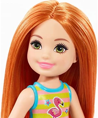 Barbie Club Chelsea Beach Doll Flamingo Bathing Suit