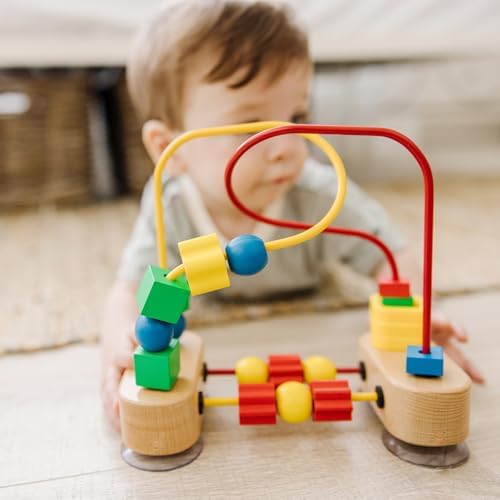 Melissa & Doug Melissa Doug First Bead Maze - Wooden Educational Toy for Floor High Chair