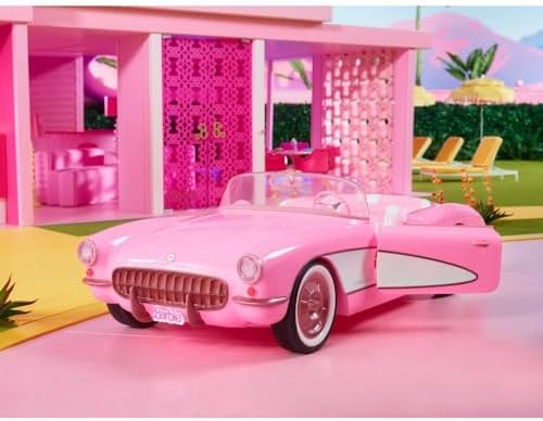 Barbie The Movie Car Pink Corvette Convertible HPK02
