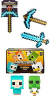 Mattel Minecraft Sword Pickaxe Set Kid-Sized Wearable Accessory for Role-Play Costumes