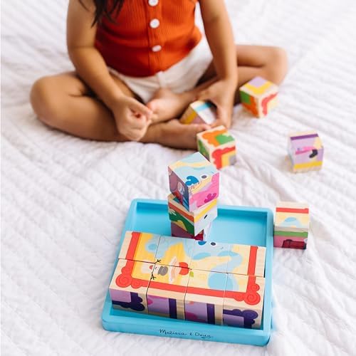 Melissa & Doug Melissa Doug Blue's Clues You Wooden Cube Puzzle 16 Pieces